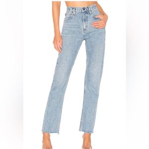 AGOLDE Cherie High Rise Straight Jean in Merit Size 26